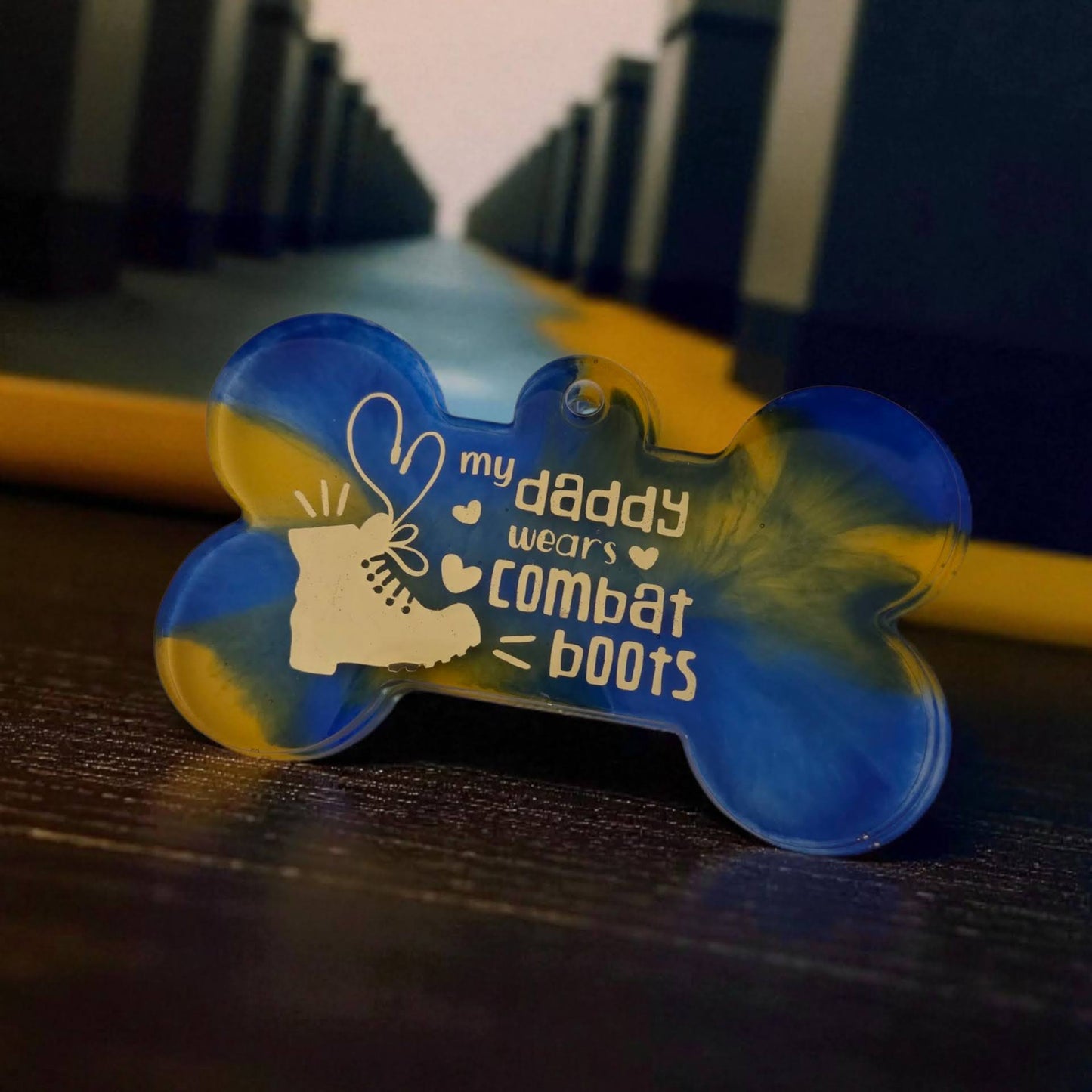 My Daddy Wears Combat Boots - Keychain