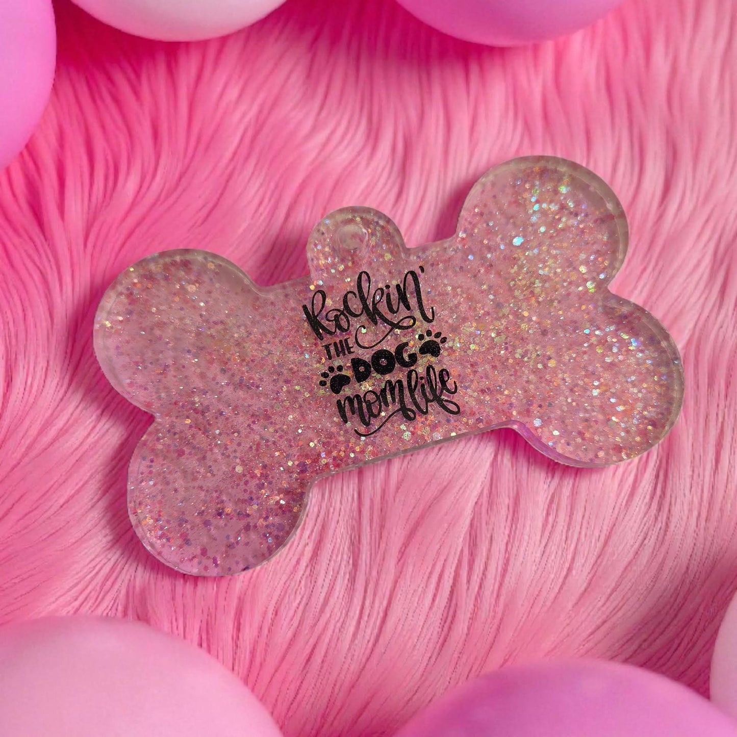 Rocking the dog mom life - Keychain